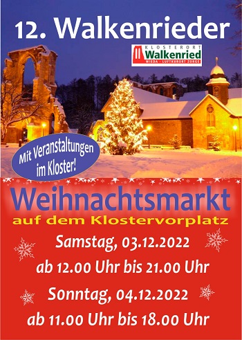 Plakat Walkenrieder Weihnachtsmarkt 2022 klein